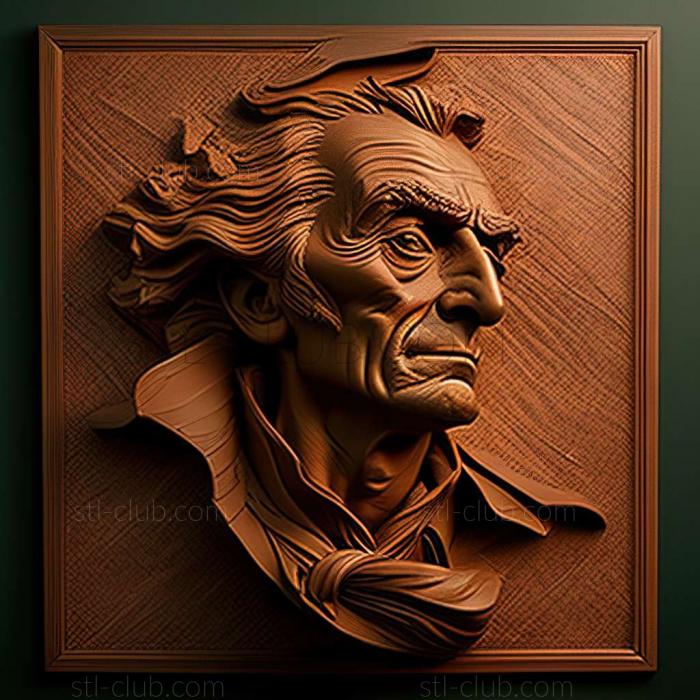 3D model Patrick Henry Bruce American artist (STL)